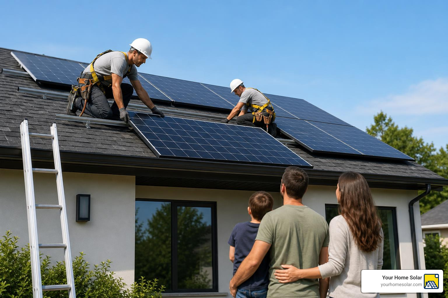 a-step-by-step-guide-to-solar-pv-system-installation-image pv panel installation on residential rooftop