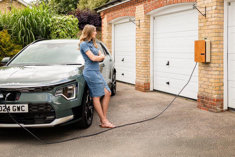how-to-supercharge-your-home-with-a-240-volt-ev-charger-image 240 volt EV charger in home garage